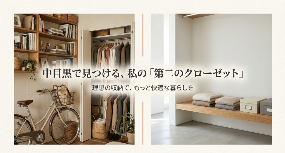 中目黒で利用できるトランクルームを活用したおしゃれな収納空間のイメージ