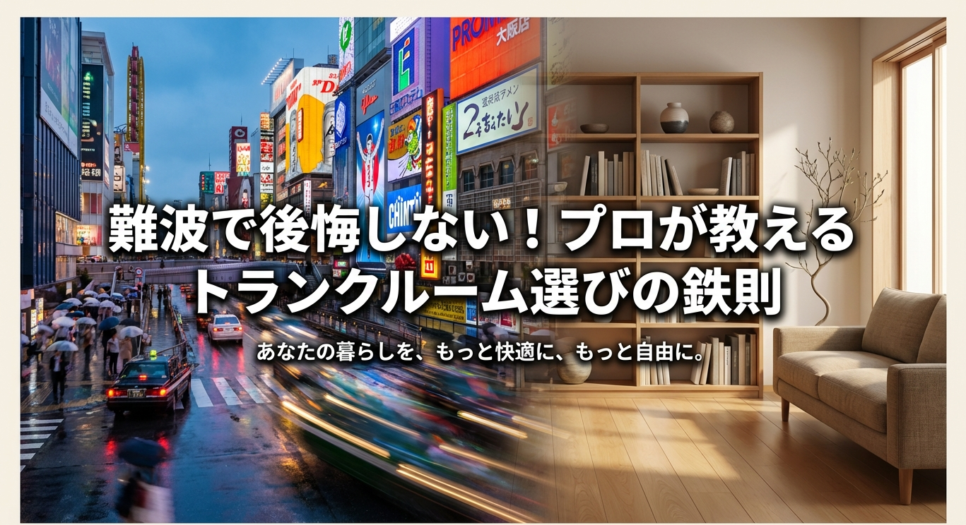 難波で後悔しないプロが教えるトランクルーム選びの鉄則