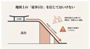 御茶ノ水駅周辺の高低差と台車での荷物運搬に伴うリスク