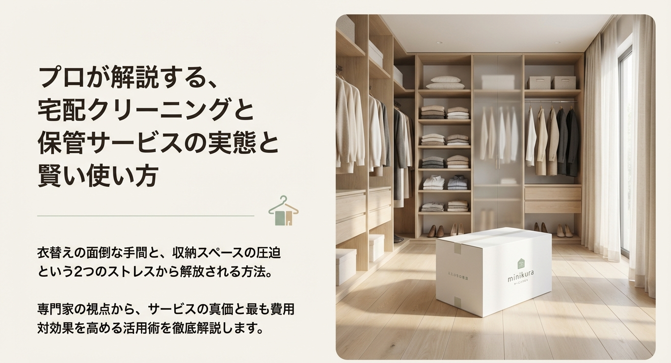 minikuraの宅配クリーニングと保管サービスの実態と賢い使い方