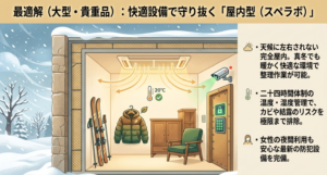 徹底した空調管理と防犯設備が整った屋内型トランクルームのスペラボ